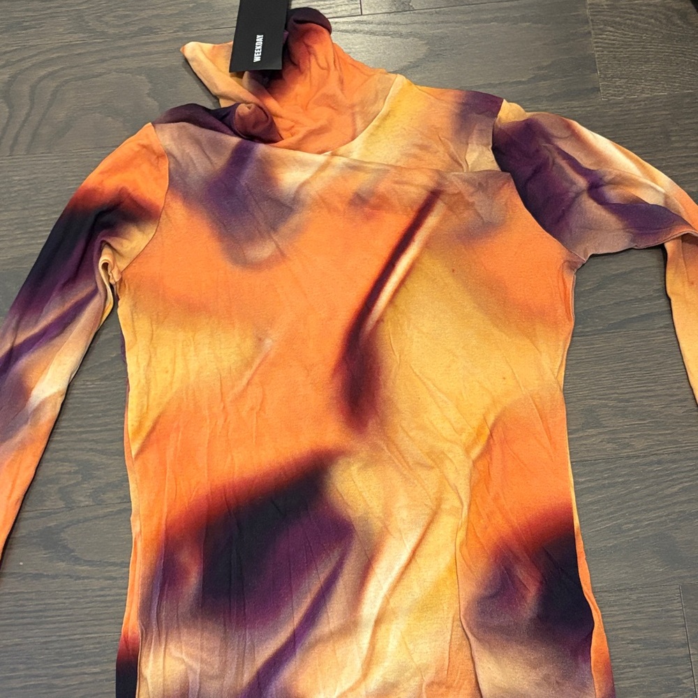Weekday Orange and Purple Top